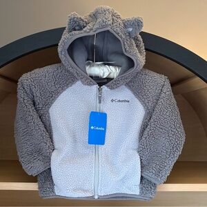 ✨TAKE EXTRA25%OFF thru 2/27✨NWT•Columbia•Toddler Foxy Baby Sherpa |City Grey |3T